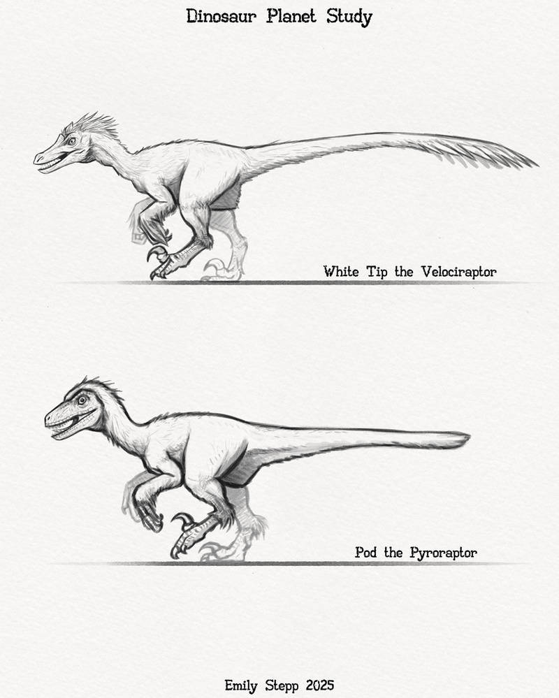 Emily Raptor Dinosaur Planet Velociraptor and Pyroraptor Study by EmilyStepp on ...