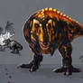 Dinosaur King Kaiju Black Tyrannosaurus Commission