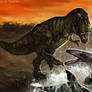 Toon-Rex Mosasaurus vs. T. rex