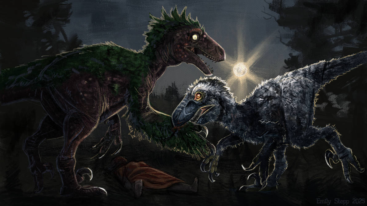 Primitive War Raptor Scene Primitive War Utahraptor Clash by EmilyStepp on DeviantArt