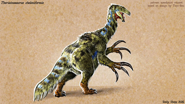 Toon-Rex Therizinosaurus Speedpaint