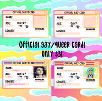NEW Official Gay/Queer Card Commissions! |Only $3! by MadWhovianWithABox