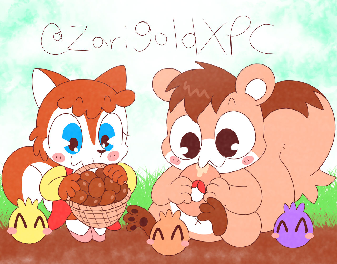 Squirrels By ZarigoldXPC On DeviantArt squirrels-by-zarigoldxpc-on-deviantart