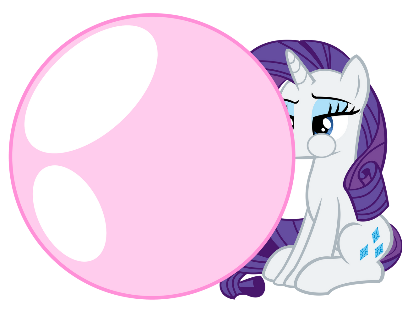 Rarity Blowing Bubble Gum By Tedster7800 On Deviantart