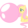 Fluttershy Blowing Bubble Gum