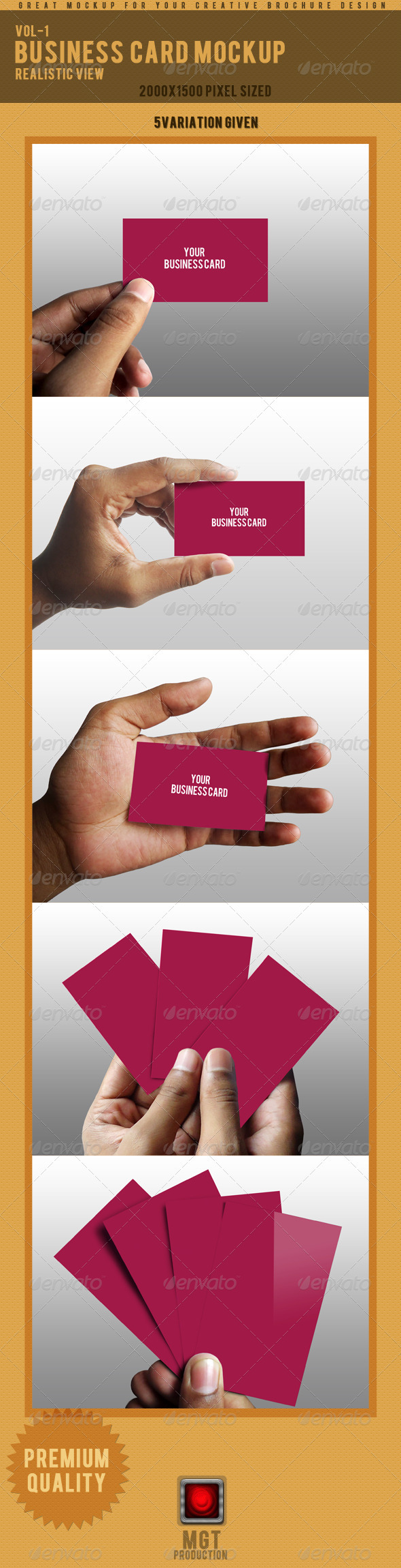 Photo Real Business Card Mockup - 1