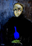 man with blue bottle by glenox66