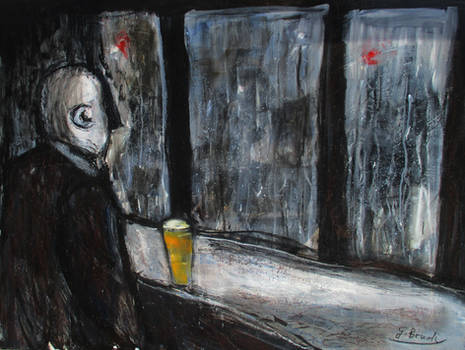 'rainy Morning Pint..103cmx76cm