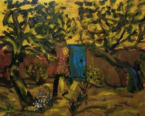 'blue Garden Gate'  60cmx40cm12