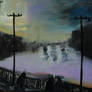'the Bridge' 60cmx50cm Acrylics
