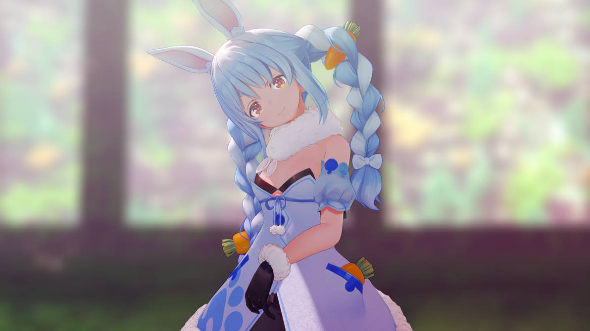 Usada Pekora - Im feeling good by PoltatoRendering on DeviantArt