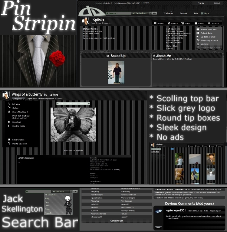 Pinstripin.....deviantart skin