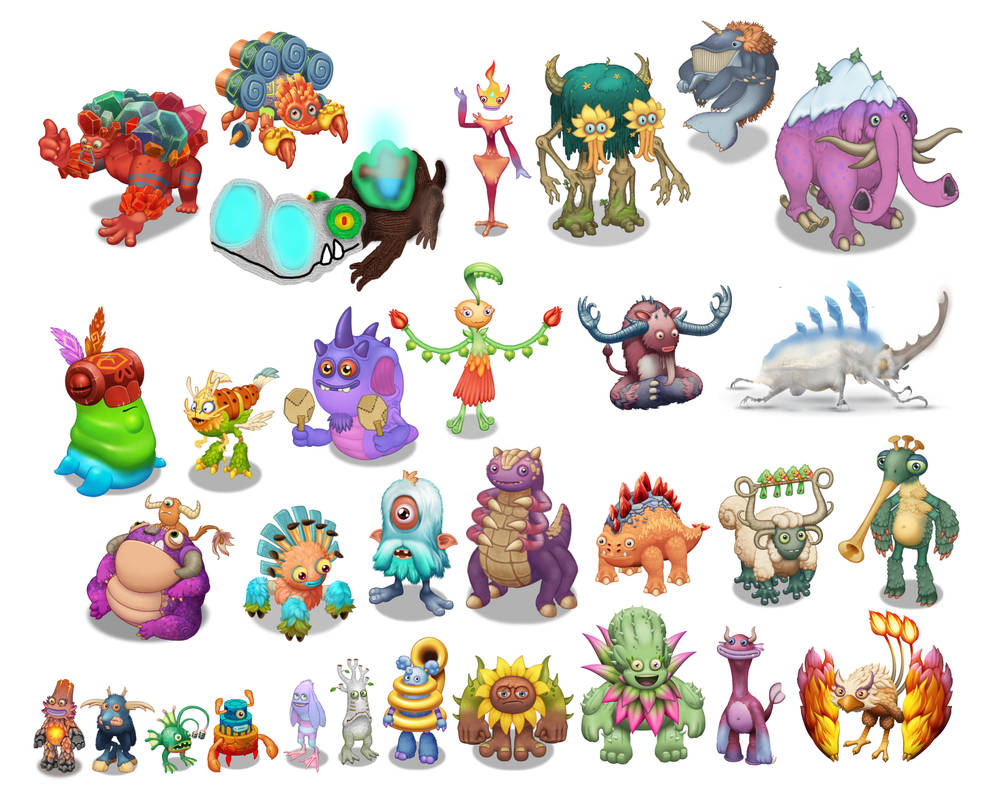 Inaccurate Fire Monsters Size Comparison by RyanDrawsStuff on DeviantArt