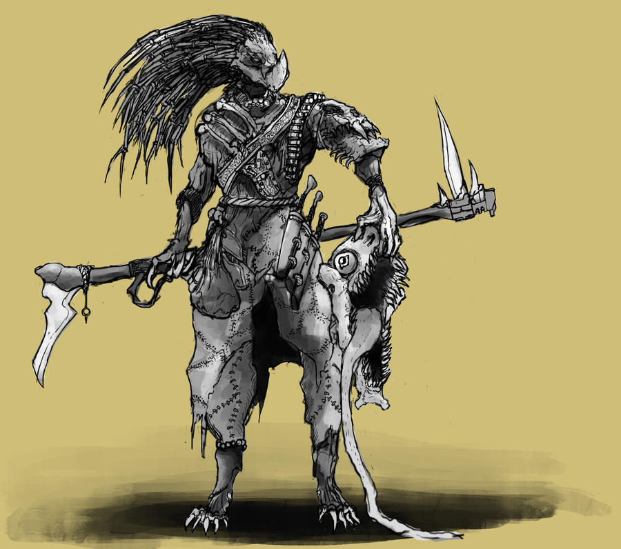 Kroot Writing Kroot by Magistellus on DeviantArt