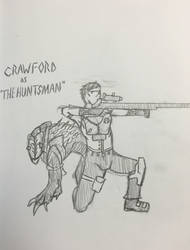 Crawford as 'The Huntsman' UNCOLORED