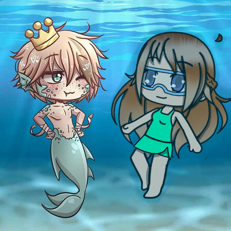 fyp #gacha #mermaid #fish #ocean #sea #beach #love im not very