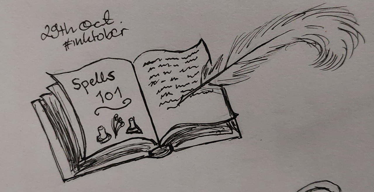 Lesson Inktober Inktober 2025 day 29: Lesson by ThunderWolf96 on DeviantArt