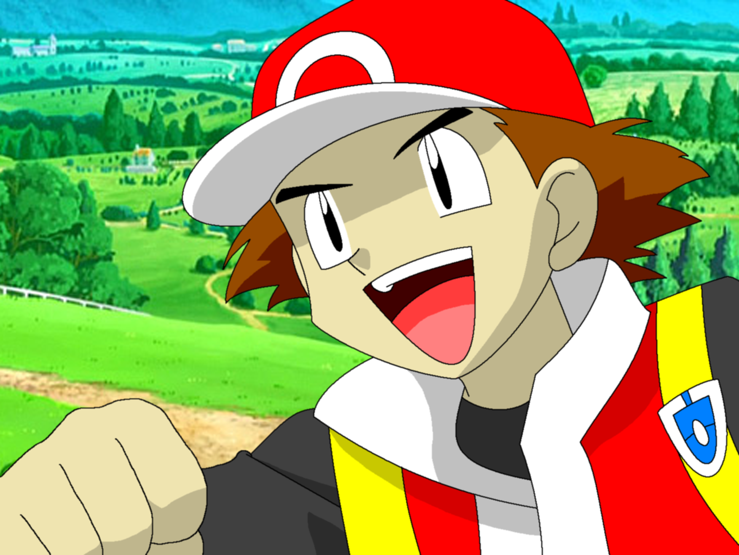 Pokemon Trainer Red (Anime Style) by ryanly64 on DeviantArt