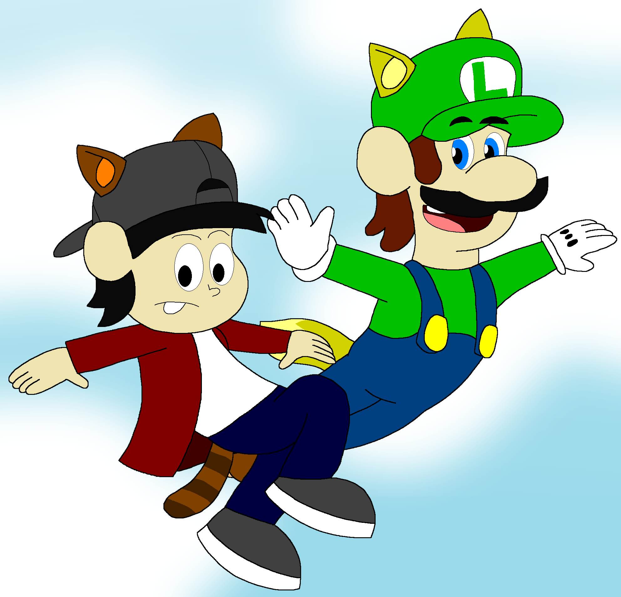 Tanooki Rudy And Luigi By Ryanly64 On DeviantArt tanooki-rudy-and-luigi-by-ryanly64-on-deviantart