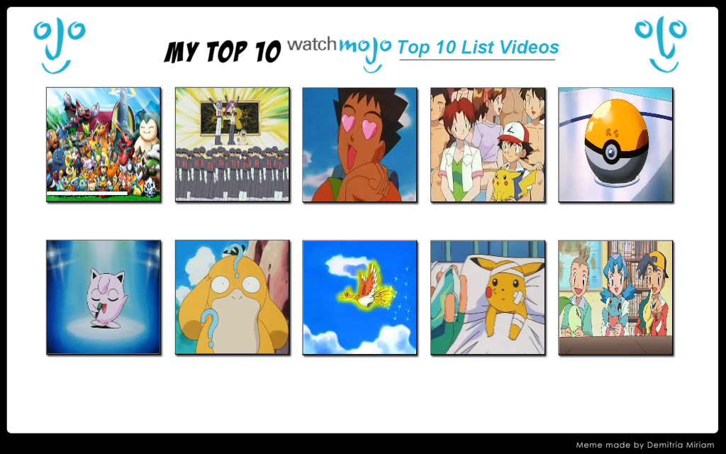 Anime - Pokémon no Top10