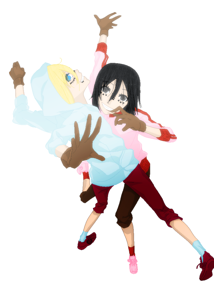 Mikasa and Christa!