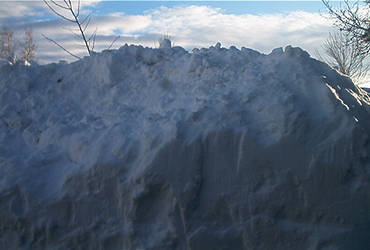 Piled-High Snow