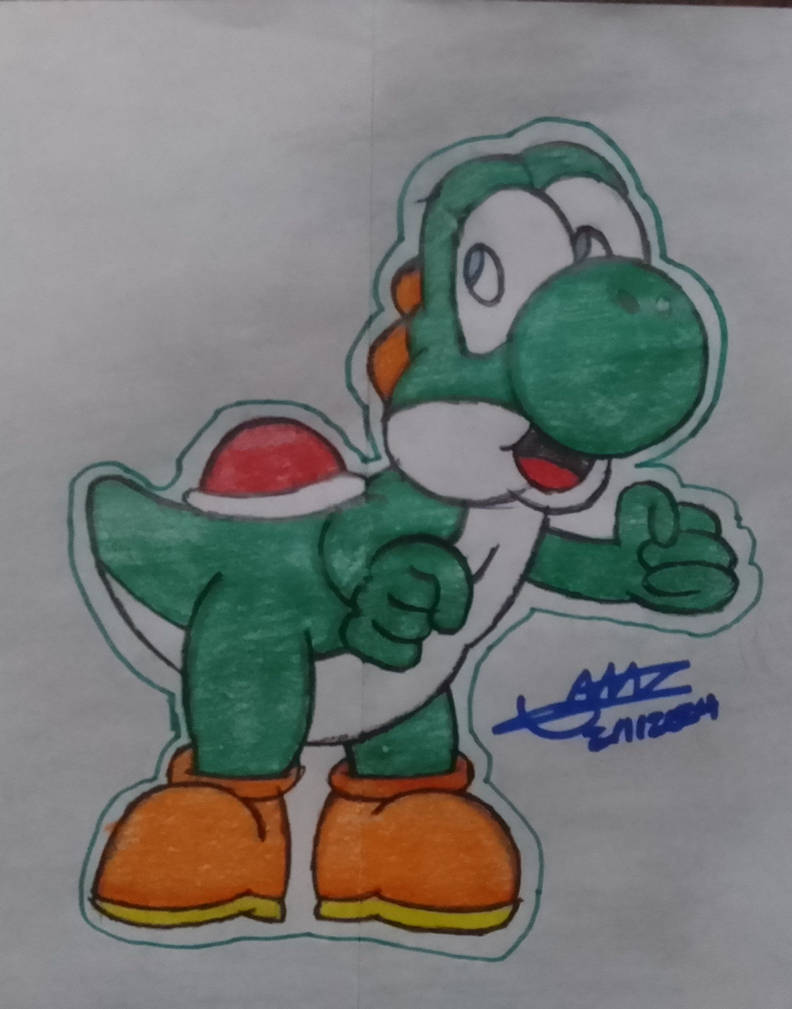 Yoshi (Color-Practice Drawing) by UYagami9905 on DeviantArt