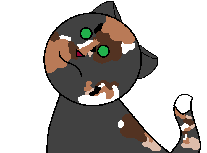 ugly paint cat XD