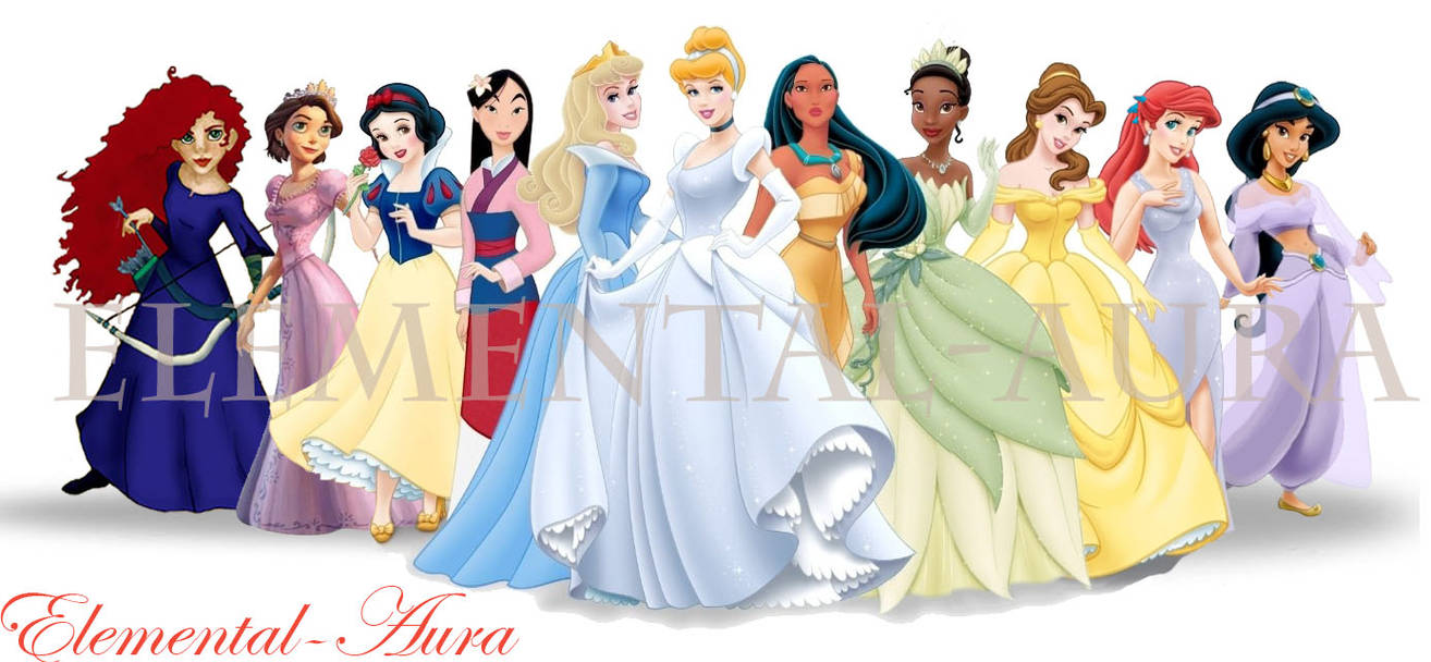2012 Disney Princess Line-Up by Elemental-Aura on DeviantArt