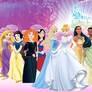Merida with the Disney Princesses