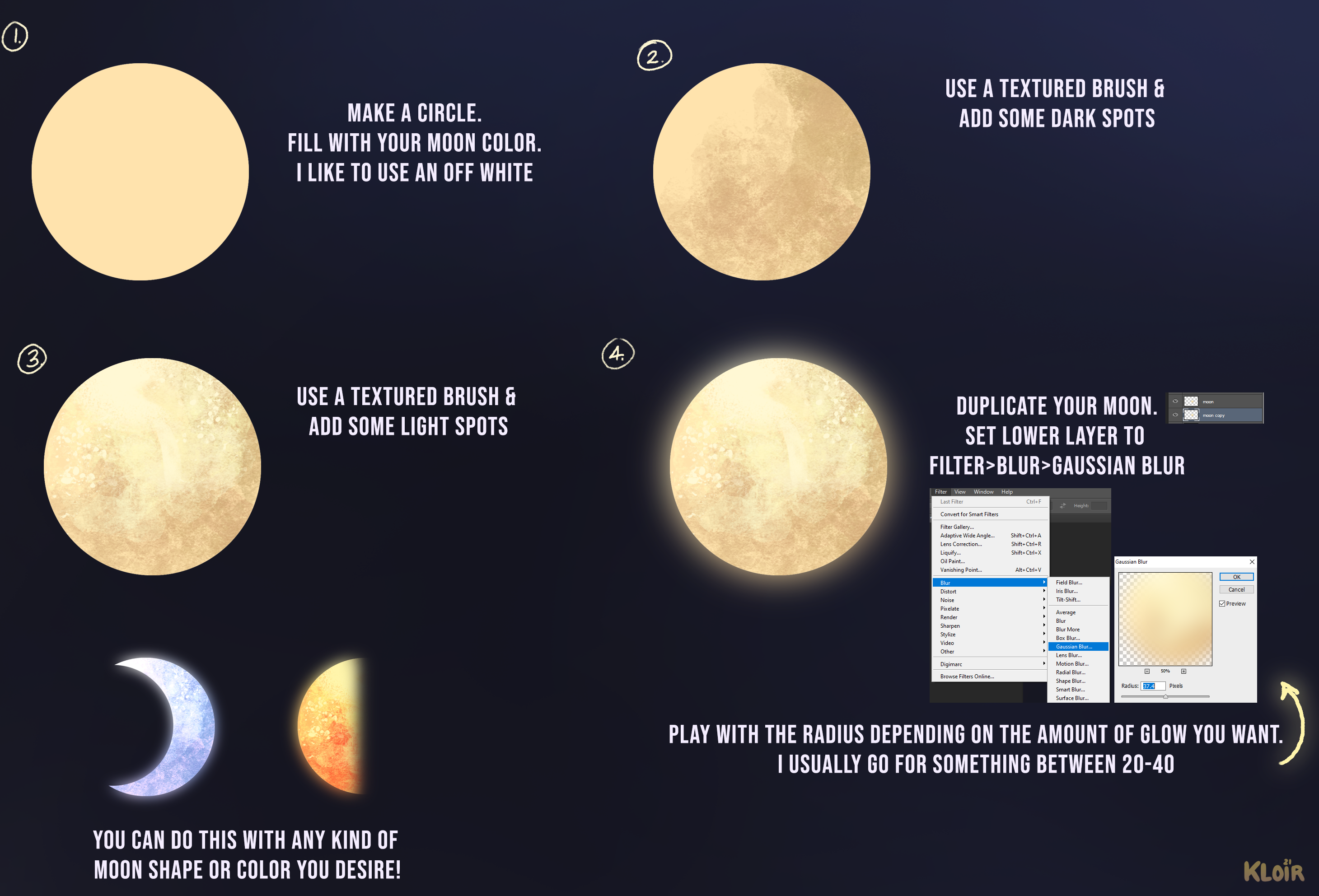 Moon Design Basic Simple Moon Tutorial by kloir on DeviantArt