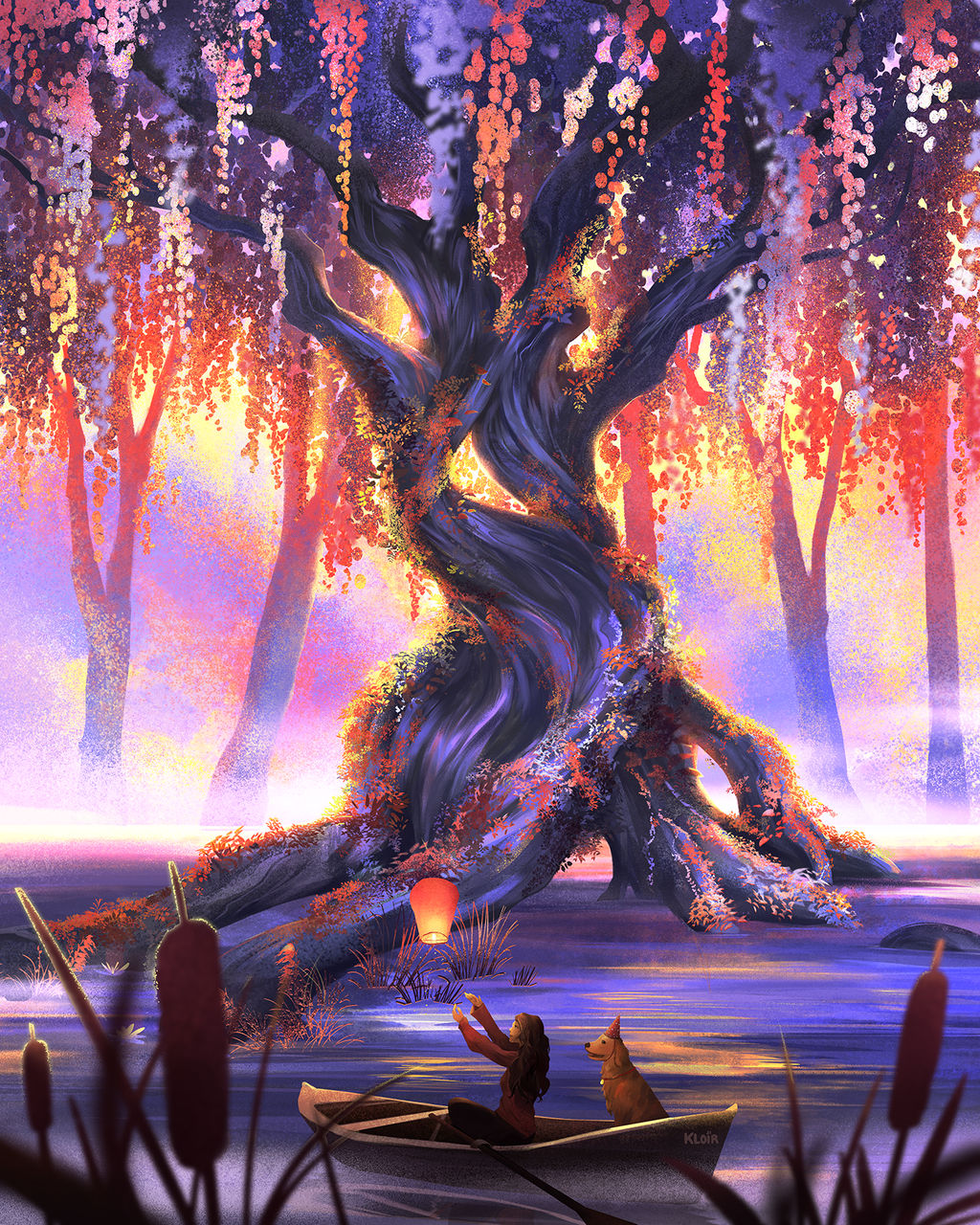 Wisteria Lantern Tree by kloir on DeviantArt