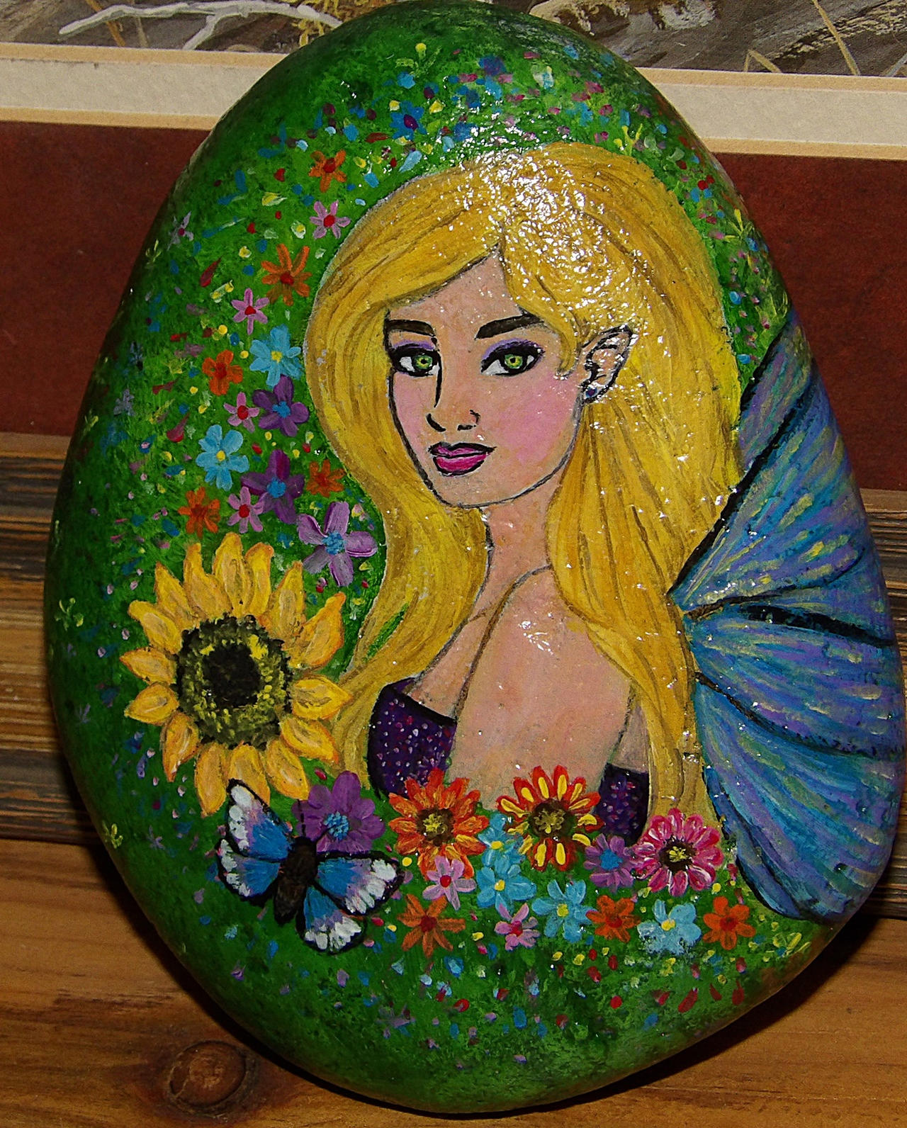 Fairy Princess Painted Rock by FairyTreasureArt on DeviantArt