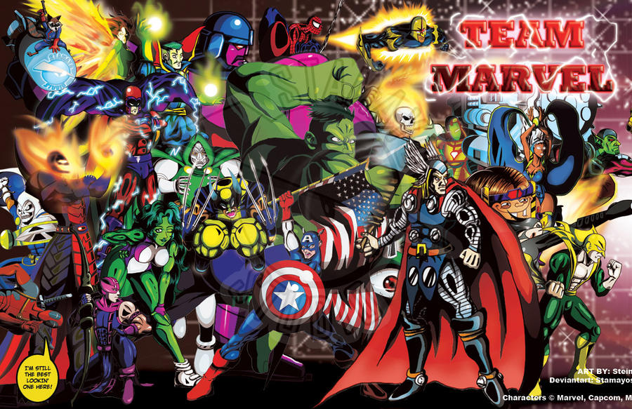 Manvel Team Team Marvel by StamayoStudio on DeviantArt
