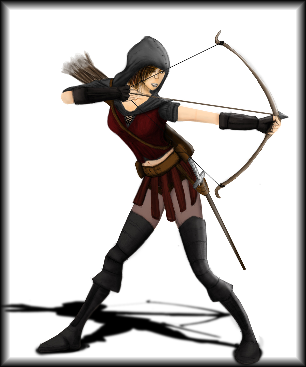 Female Archer - Coloured