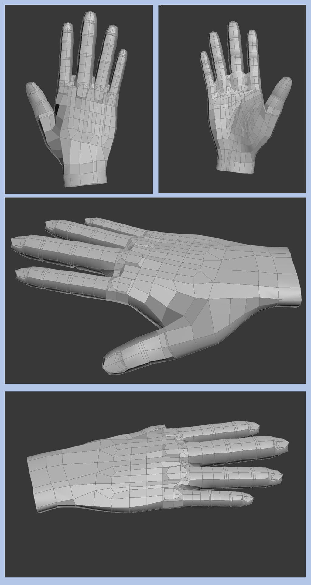 Rough Hand Model by xFireChickx on DeviantArt