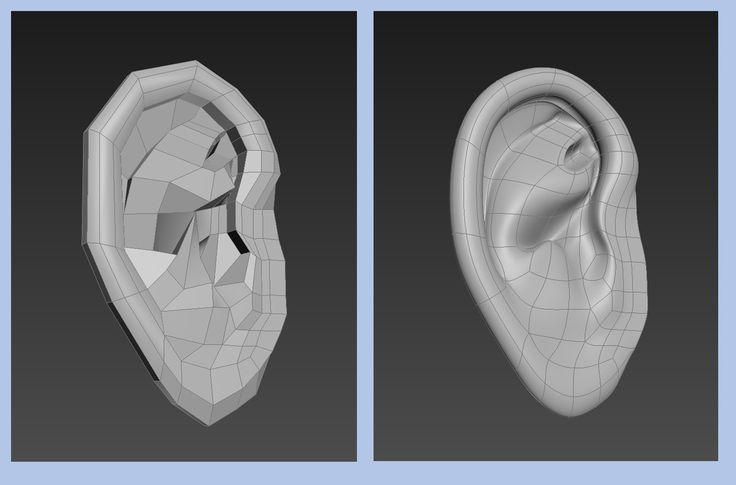 Ear Model by xFireChickx on DeviantArt