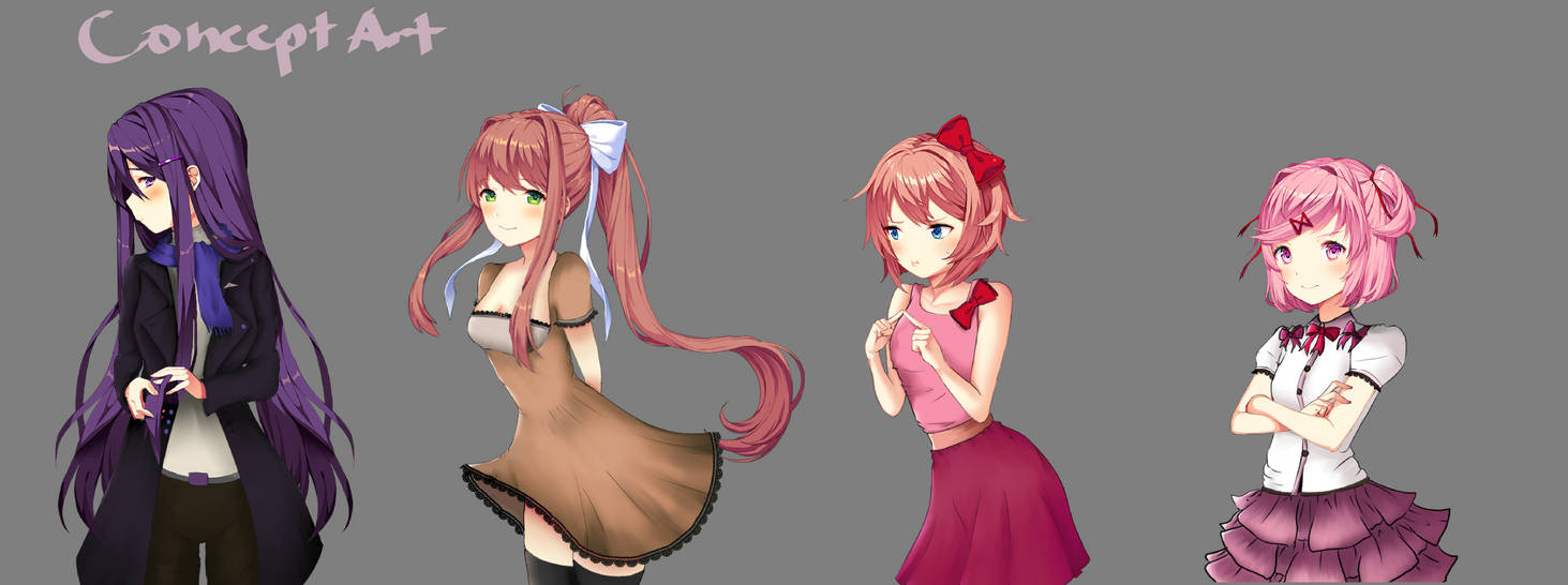 Concept for a DDLC Mod by WhisperArtStyle on DeviantArt