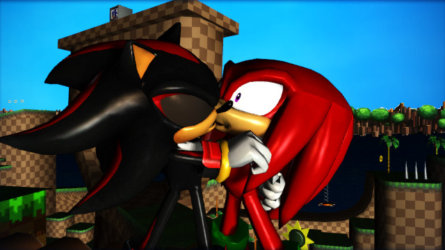 Sonic and Shadow kissing by justin777777777 on DeviantArt