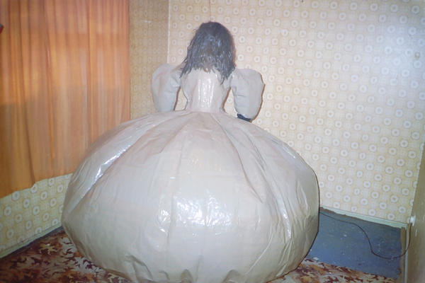 Deflated Inflatable Sheet deflated inflatable crinoline by puncturegown on DeviantArt