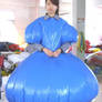 inflatable blue dress