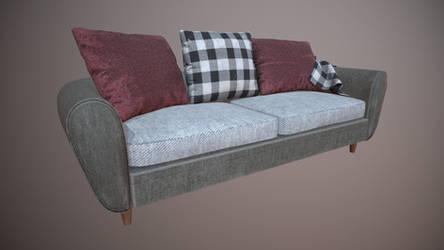 Sofa PBR Game Asset