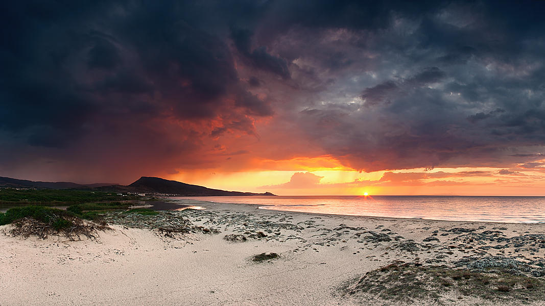 Magic of Rainy Sunset