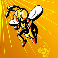 Robot bee yellow 