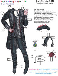 Dick Turpin Costume for Noel Fielding Paper Doll