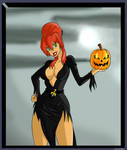 Kiva as Elvira colored