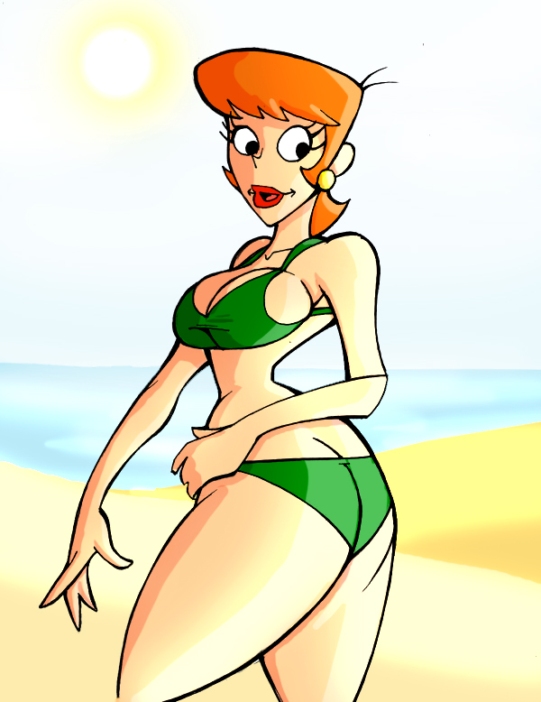 Dexter's mom at beach