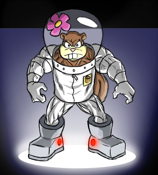 Rabbit Snady Cheeks Scary Sandy Cheeks