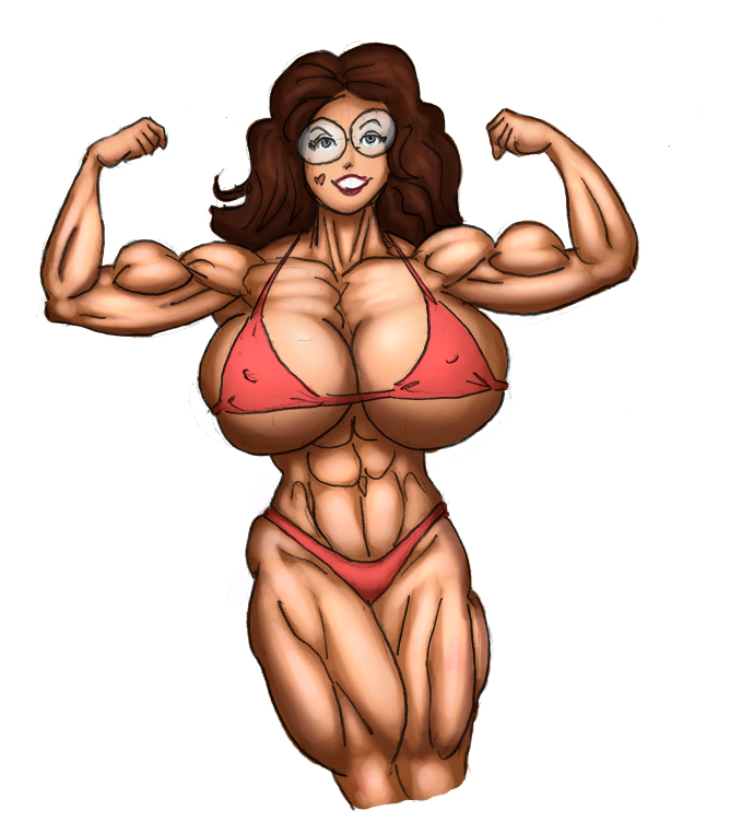 Dr Sonya flexing