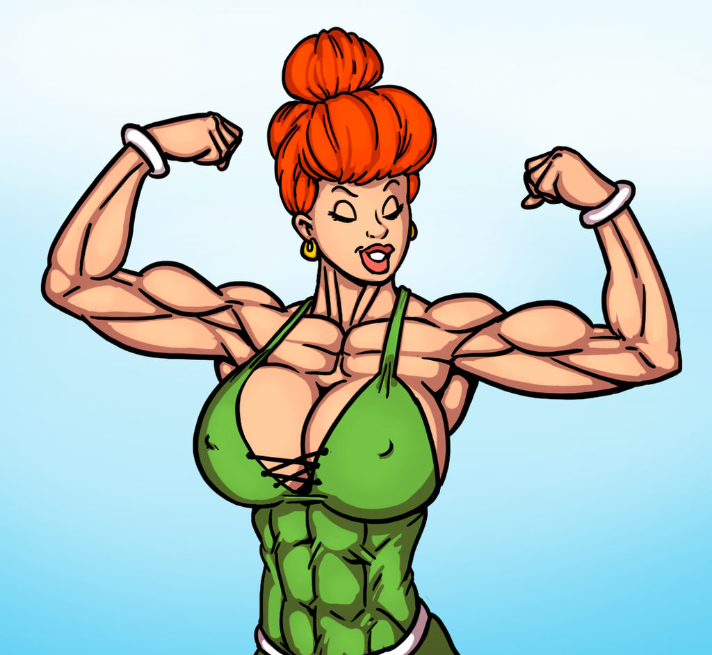 Mrs Geriatrix double biceps flex